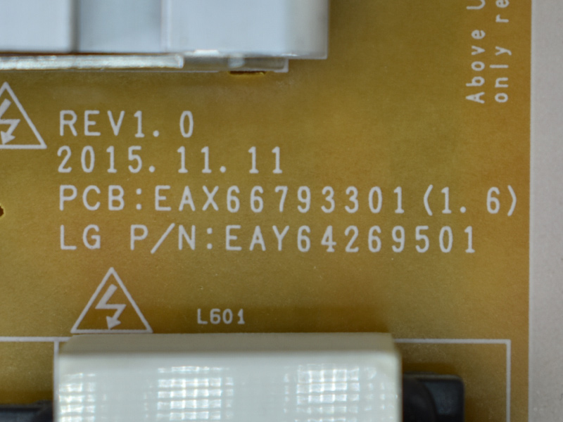   EAX66793301 (1.6), EAY64269501, LGP43DIMU-16CH2