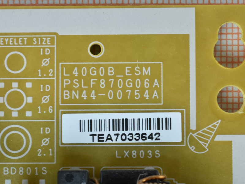   BN44-00754A, PSLF870G06A, L40G0B ESM