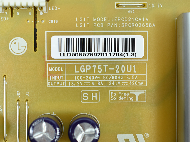   EAX69063801 (1.6), EAY65769201, LGP75T-20U1