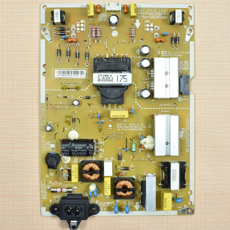   EAX67267601 (1.6), EAY64529301, LGP43D-17U2