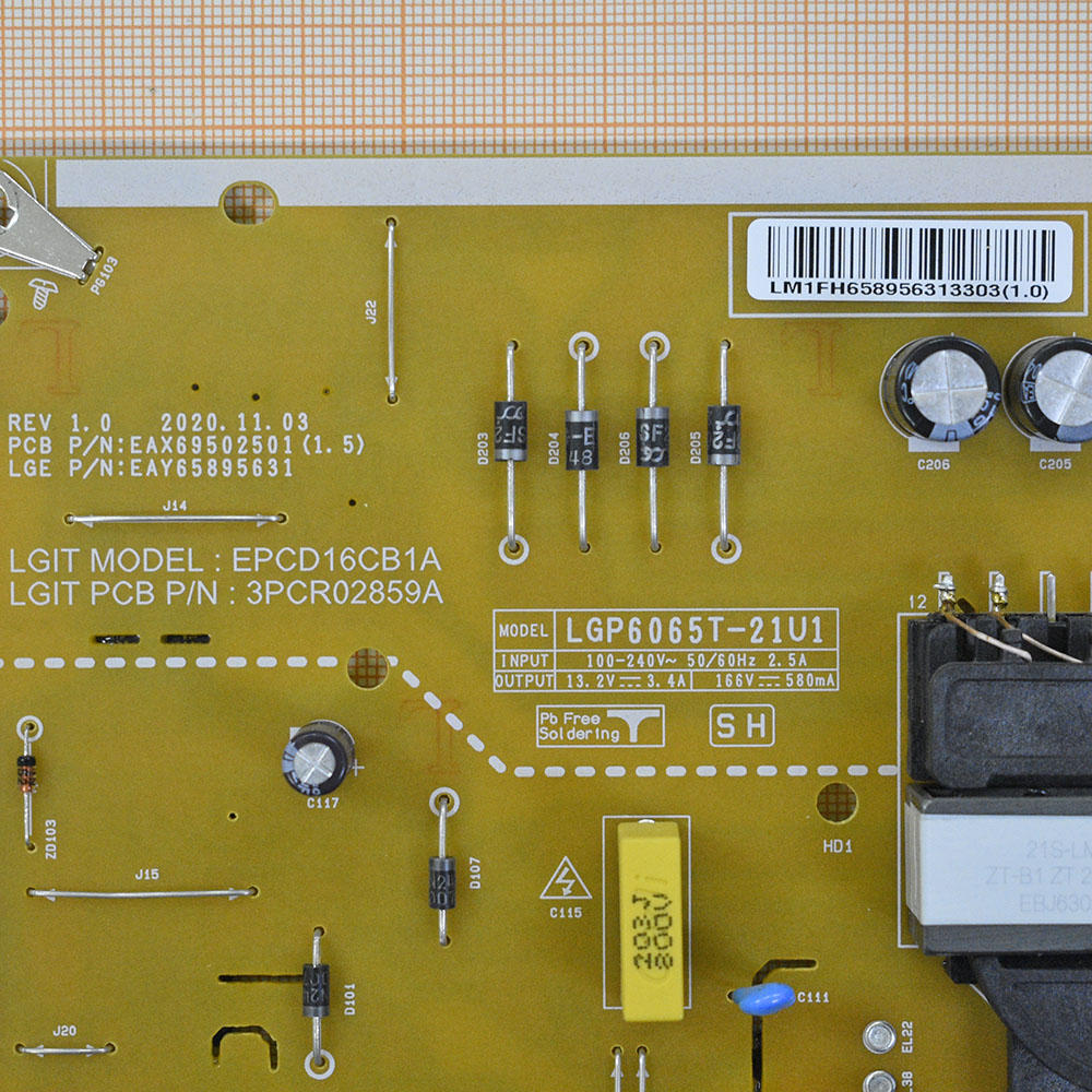   EAX69502501(1.5), EAY65895631, LGP6065T-21U1