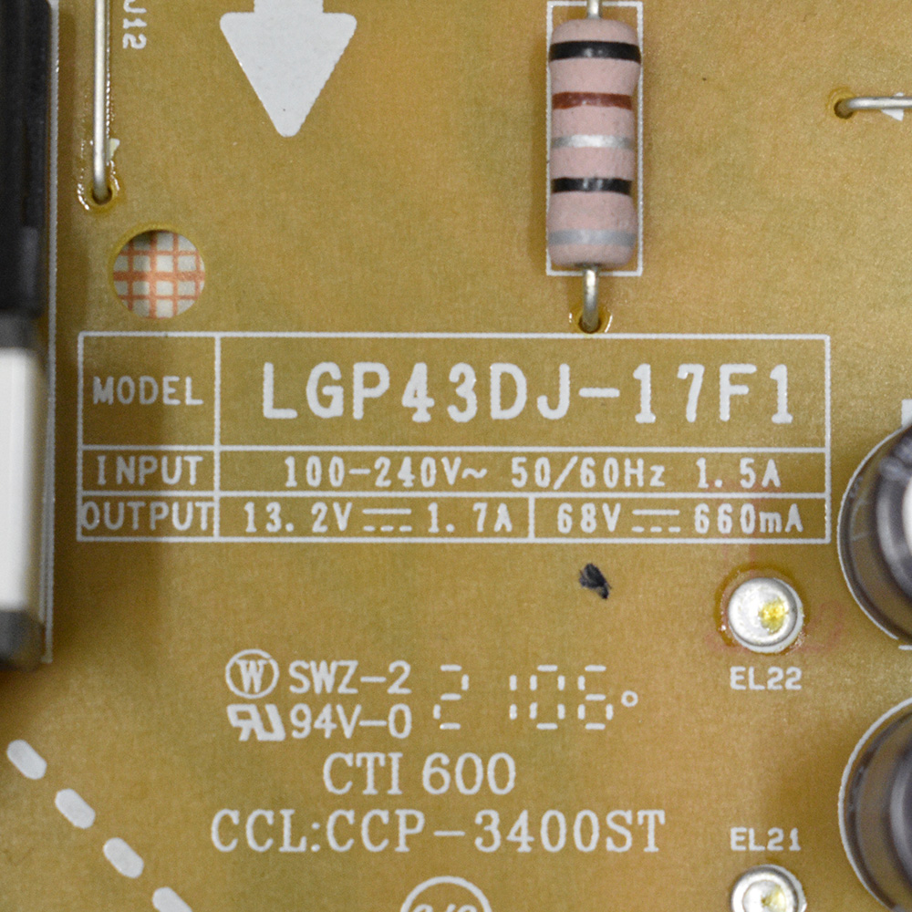   EAX67264002 (1.0), EAY64530002, LGP43DJ-17F1