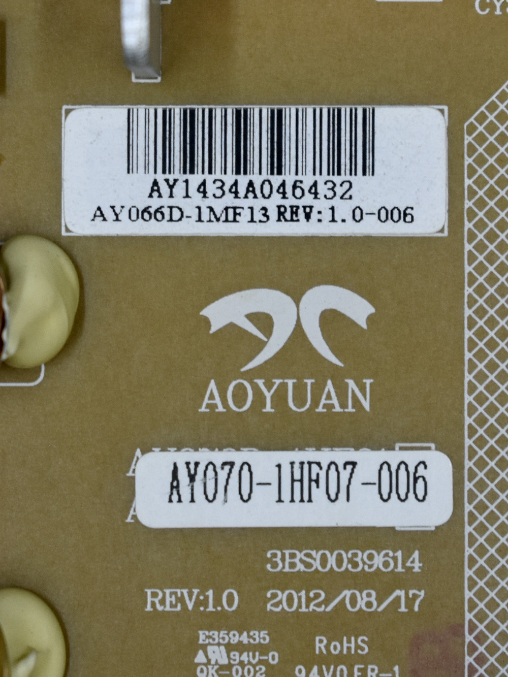 ���� ������� AY070-1HF07-006 3BS0039614