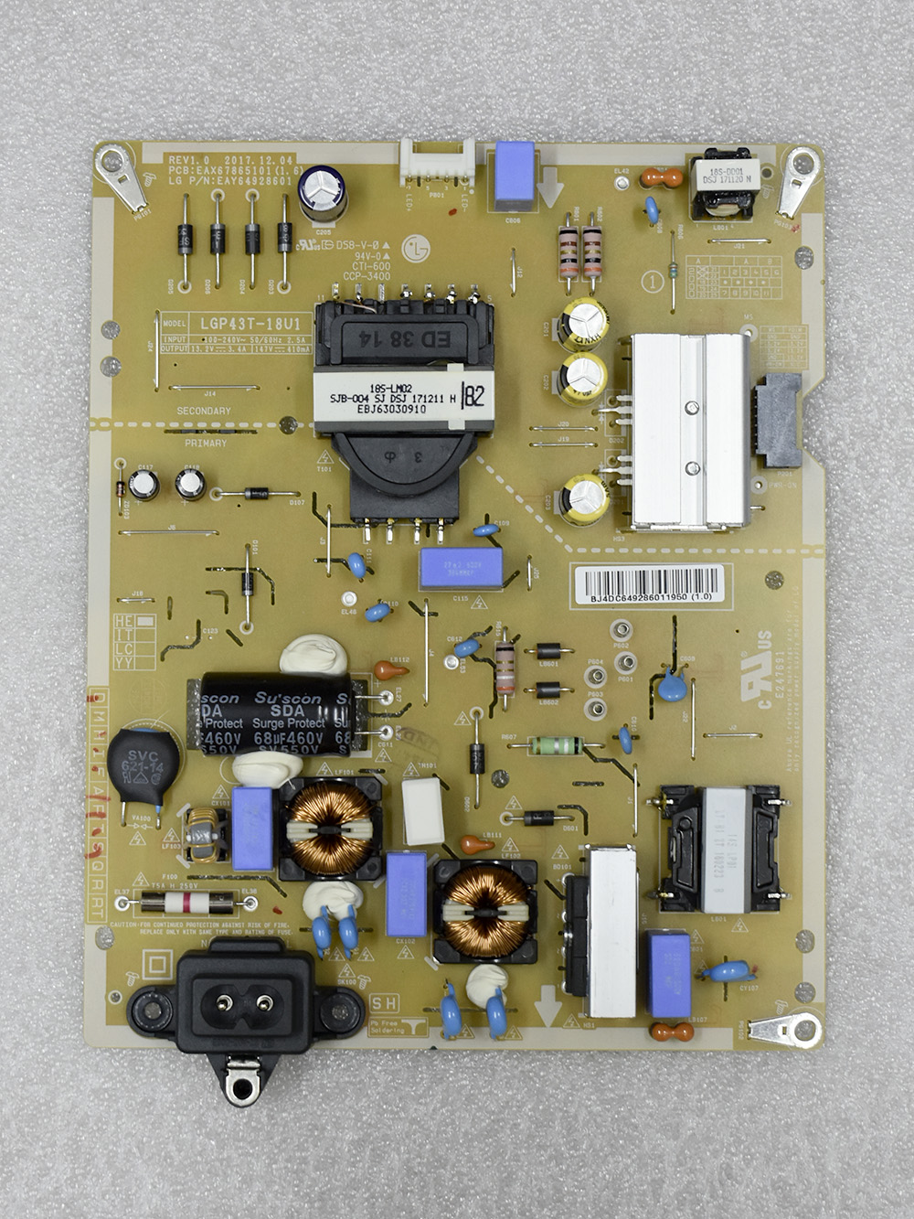 ���� ������� EAX67865101(1.6) EAY64928601 LGP43T-18U1