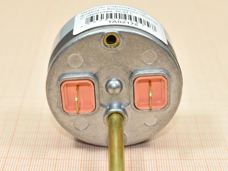 Термостат стержневой под флажок, с биполярной защитой от перегрева, 70-83 C Термостат стержневой под флажок, с биполярной защитой от перегрева, 70-83 C