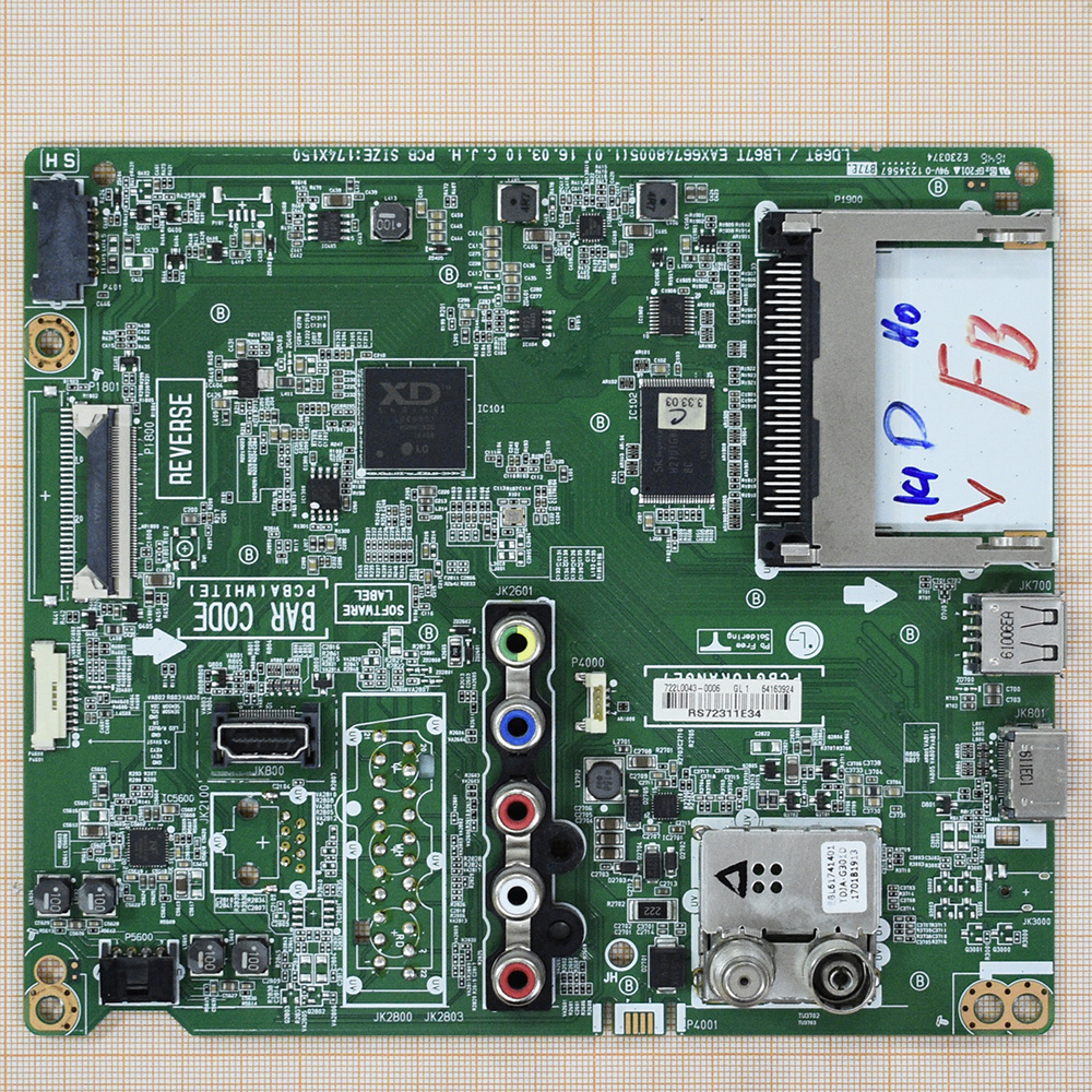 Main EAX66748005 (1.0) LG 43LH541V