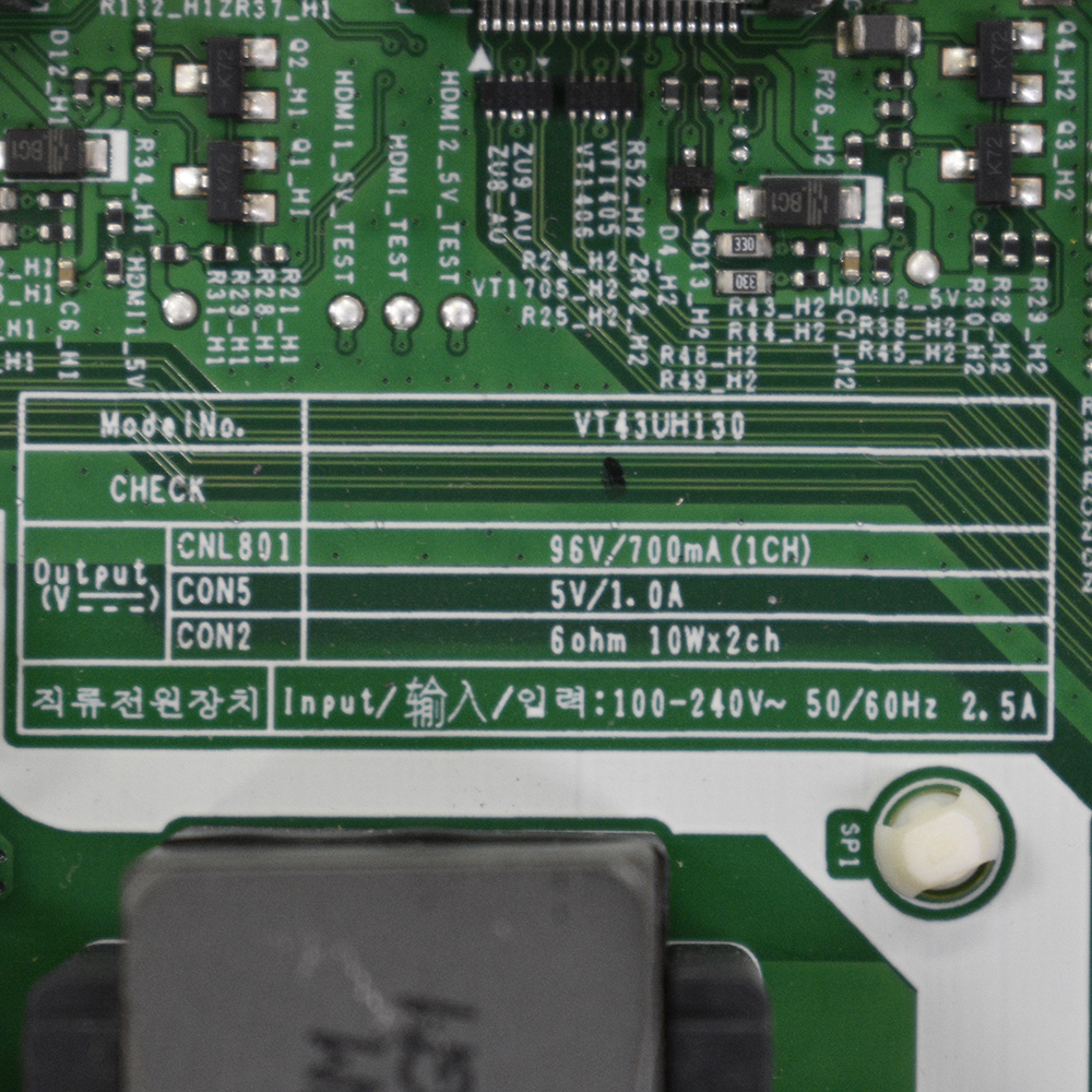   ML41A050595A, Samsung UE43TU7170U