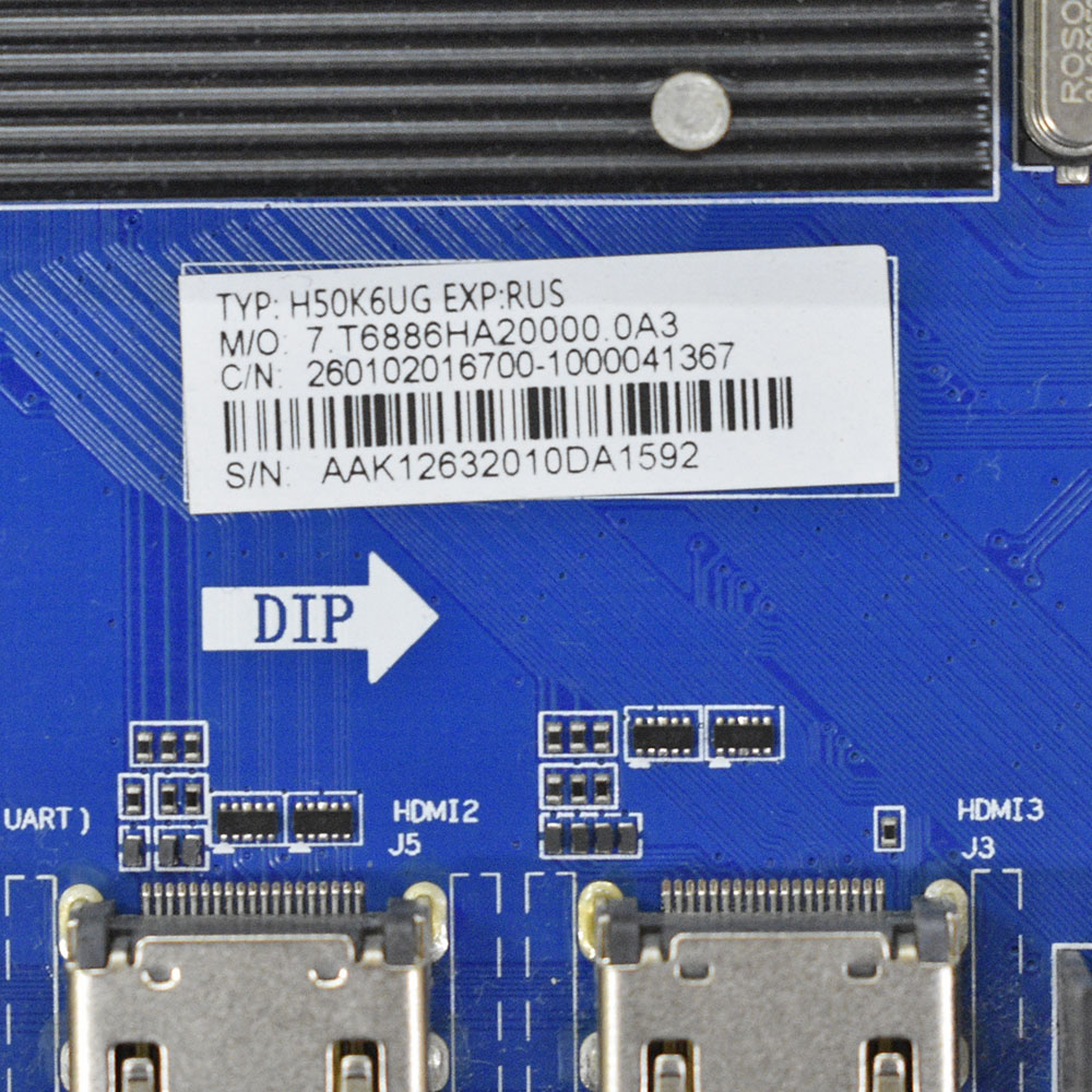   CV6886H-A, Haier H50K6UG