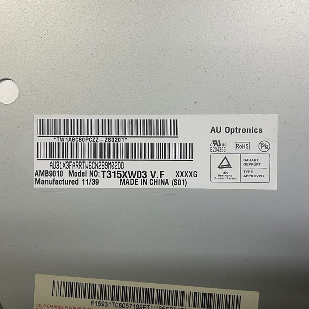 ������ � ����� T315XW03 V.F