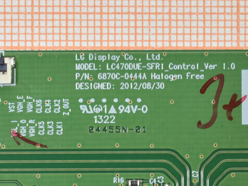  T-Con LC470DUE-SFR1, 6870C-0444A