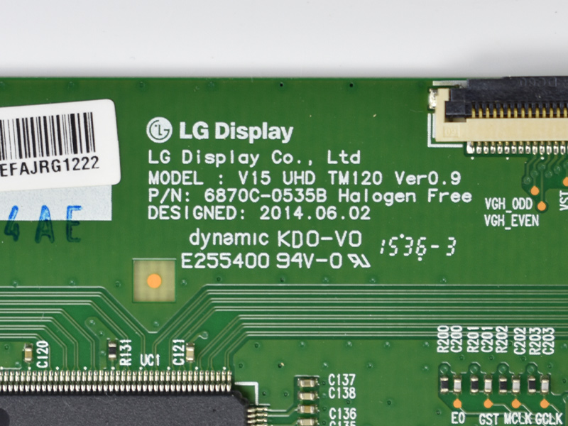 V15 UHD TM120 6870C-0535B