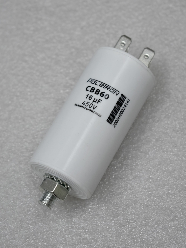 Конденсатор пусковой, 16 мкФ, 450V Конденсатор пусковой, 16 мкФ, 450V