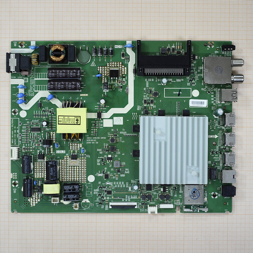   5844-A9K21G-0P00 VER:00.03, Skyworth 43Q20