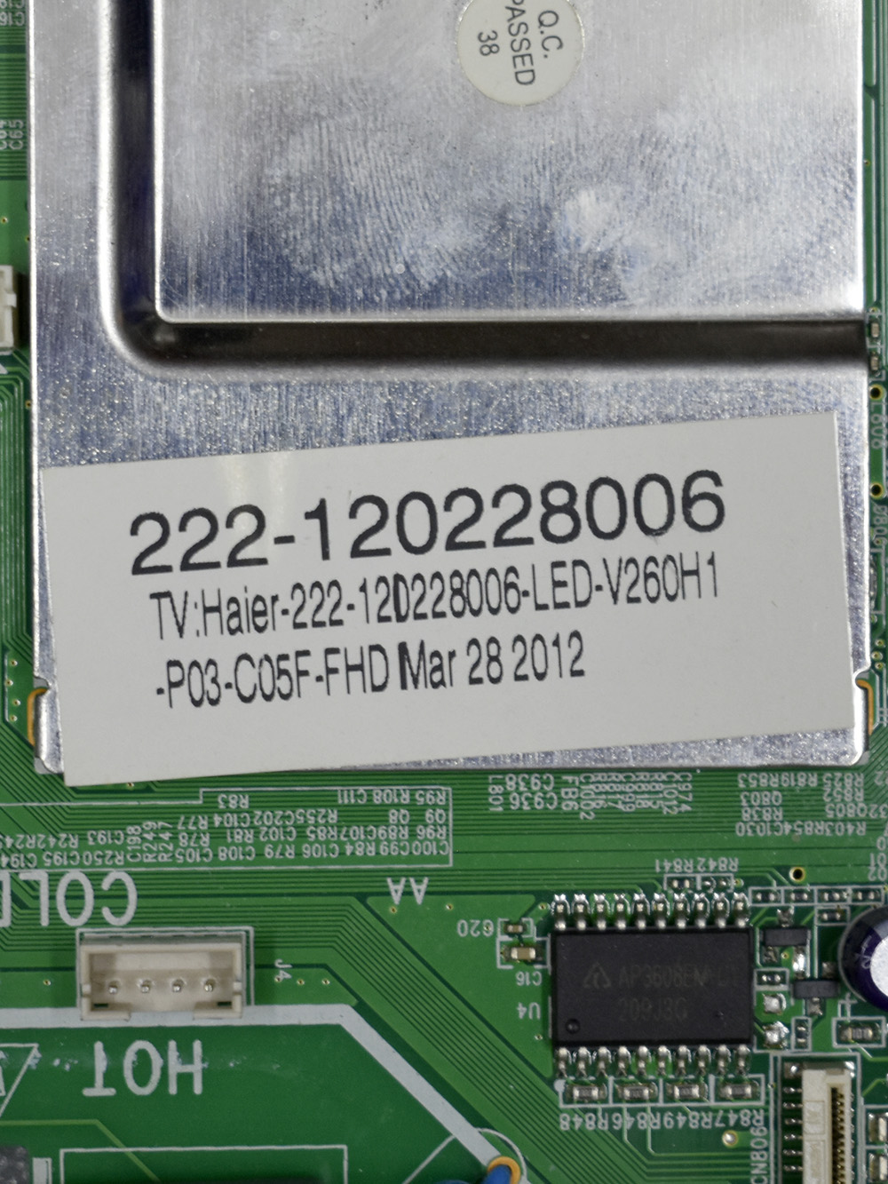 ������� ����� MSDV3213-ZC01-01, Haier LET26T1000HF-RU