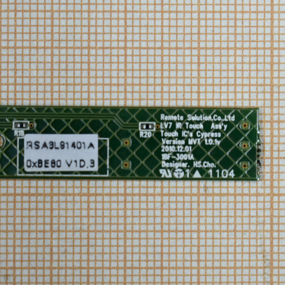   LV7 IR Touch Ass'y Version MVT 1.0.1v 1BF-3001A