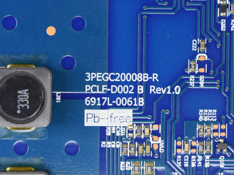 LED  3PEGC20008B-R, PCLF-D002 B REV1.0, 6917L-0061B