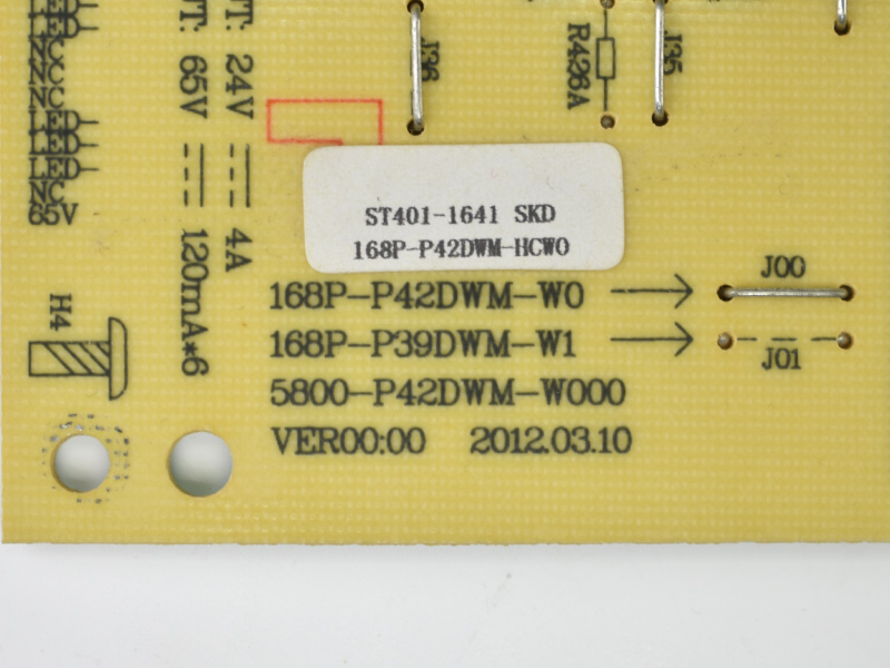 LED  168P-P48DWM-W0, 5800-P42DWM-W000 VER00.00