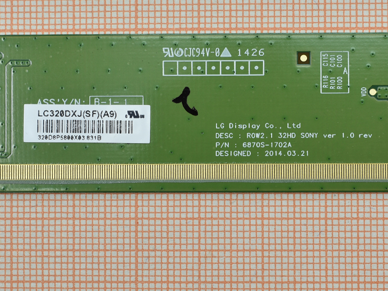 Matrix Board ROW2.1 32HD SONY VER 1.0 REV 6870S-1702A
