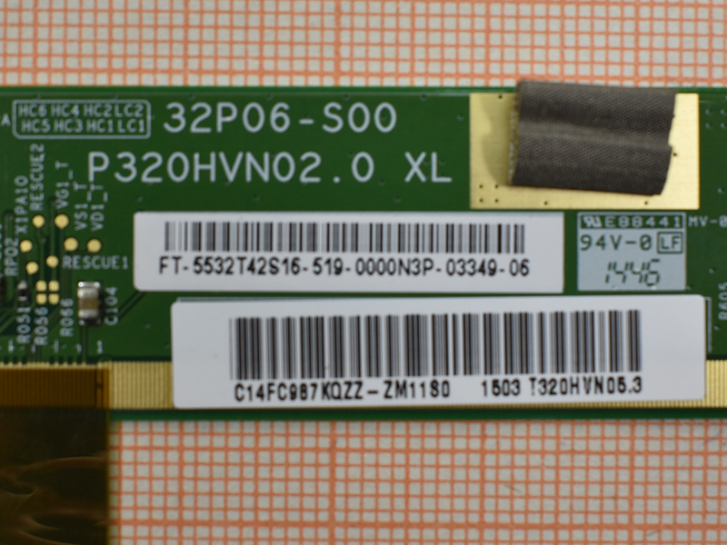 Matrix Board P320HVN02.0 32P06-C01 P320HVN02.0_XL 32P06-S00