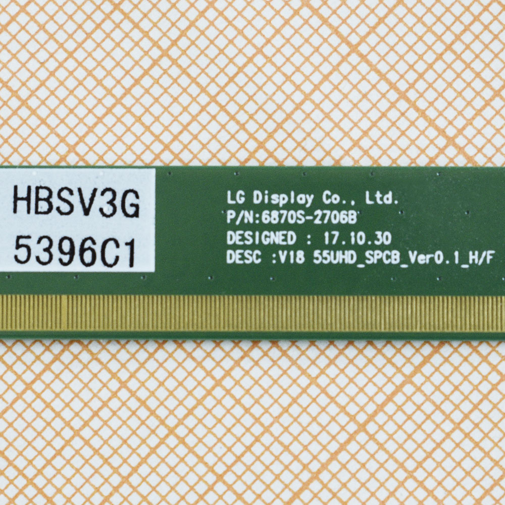 Matrix Board V18 55UHD_SPCB_Ver0.1_H/F 6870S-2706B