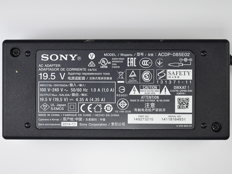 Блок питания 19.5V, 4.35A SONY ACDP-085E02 Оригинал