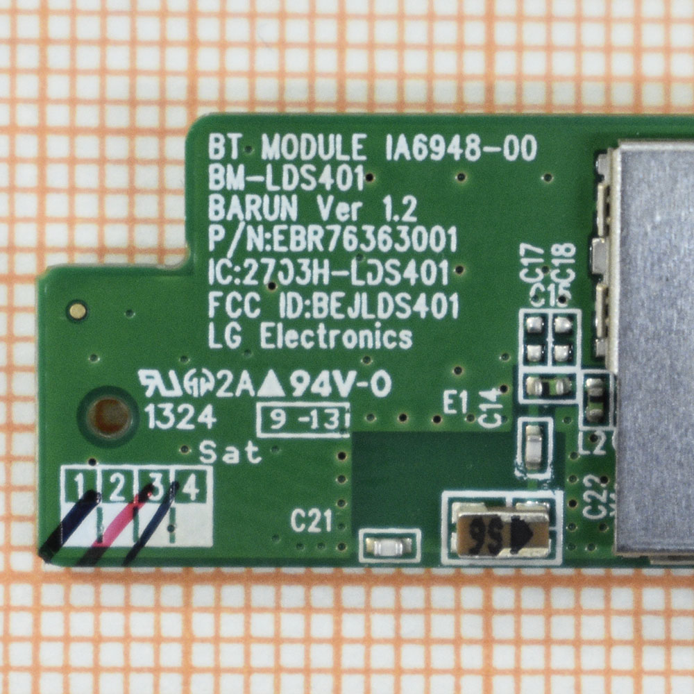 WIi-Fi Bluetooth BM-LDS401 Ver 1.2,EBR76363001